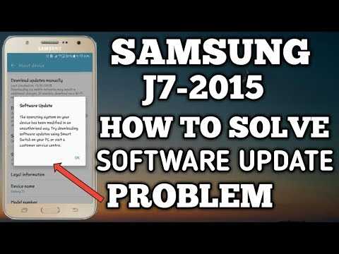 Samsung galaxy j7 update software